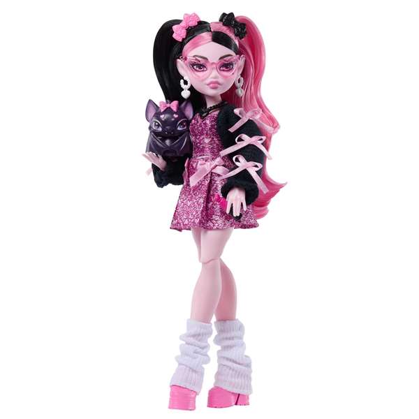 Mattel Monster High Draculaura - Poupée avec accessoires - Dimensions 12x8x8 cm - Pour enfants dès 3 ans