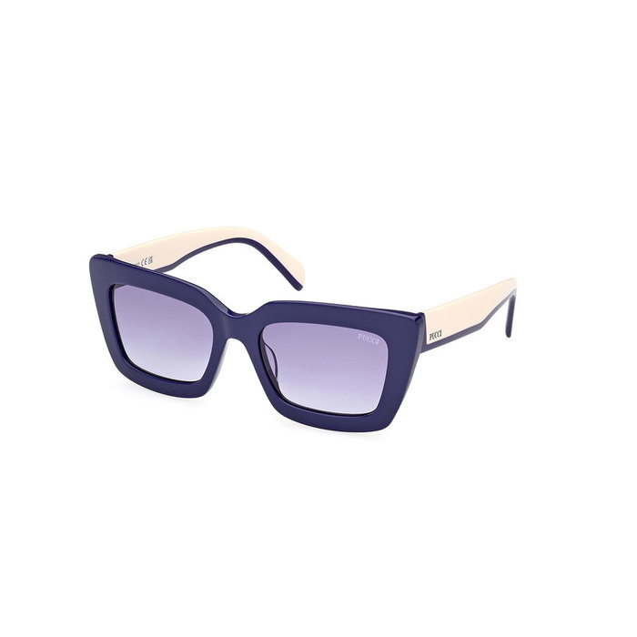 Emilio Pucci Lunettes de soleil EP0202 Carré Femme Monture Plastique Verres 54mm Emilio Pucci Lunettes de soleil EP0202 Carré Femme Monture Plastique Verres 54mm