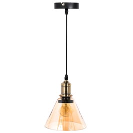 Home Deco Light Lámpara Cristal Ahumado Ambre