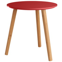 Day Table Auxiliaire Ronde Rouge Ocre