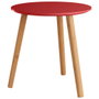Day Table Auxiliaire Ronde Rouge Ocre