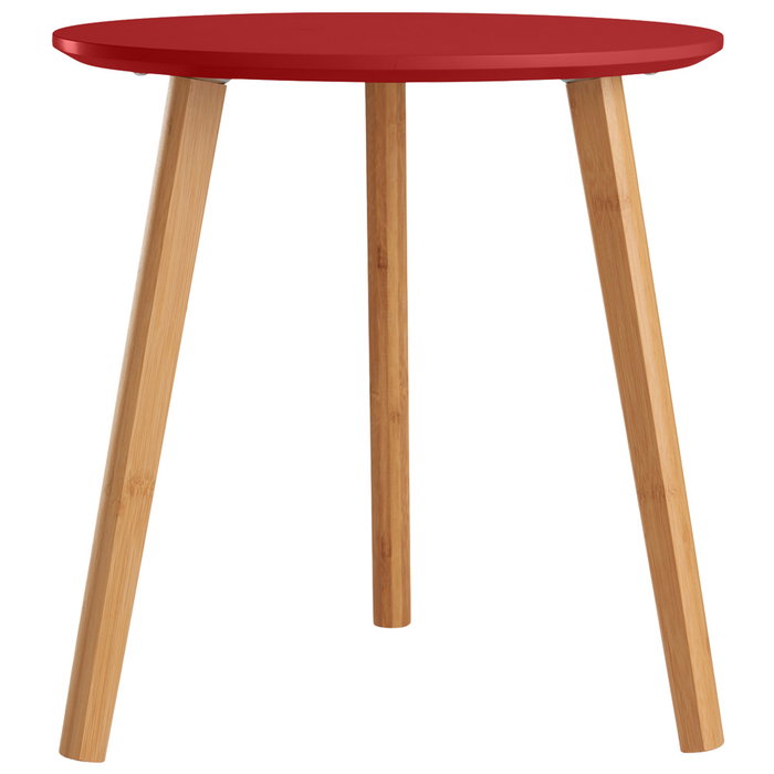 Day Table Auxiliaire Ronde Rouge Ocre