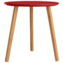 Day Table Auxiliaire Ronde Rouge Ocre