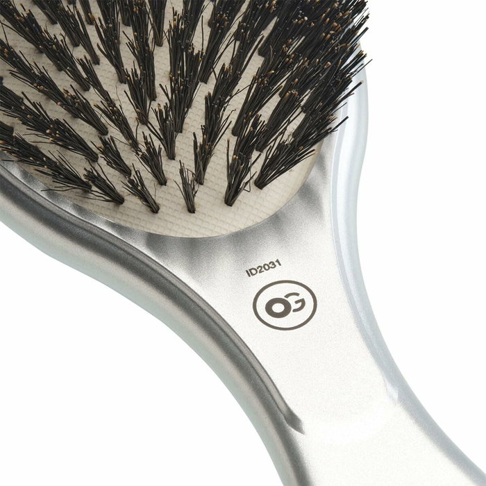 Olivia Garden Expert Care Oval Poils de Sanglier Silver