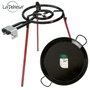 LA DEHESA Set de Paellera Émaillée 46cm avec Brûleur 400