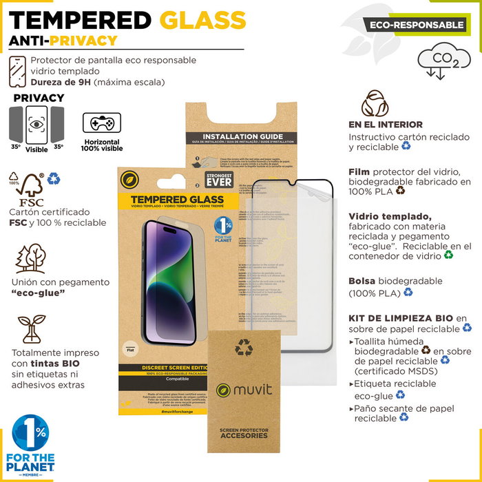 Film Protecteur pour Téléphone Portable Muvit for Change iPhone 15