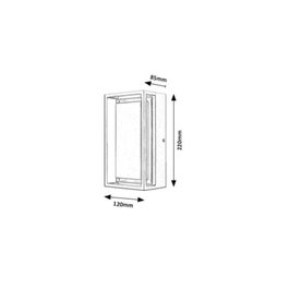 RABALUX Mendoza Applique Murale Extérieure LED Anthracite
