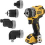 DEWALT DCD703L2T-QW Visseuse-perceuse sans fil multicabezal 12V avec 2 batteries Li-ion 3.0Ah et 4 têtes interchangeables