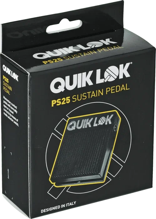 QUIKLOK Pédale Sustain Universelle pour Clavier – Jack Mono 6.35mm – Compatible Korg, Yamaha, Roland