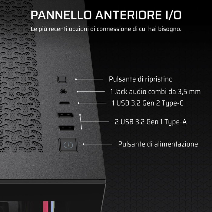 Corsair 3500X LX-R RGB iCUE LINK - Boîtier Mid-Tower Noir