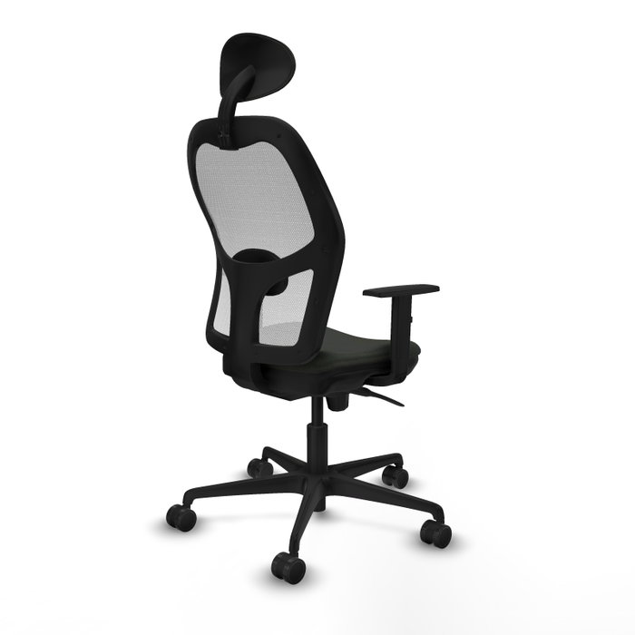 Chaise de Bureau avec Appui-tête Jorquera Piqueras y Crespo 1D036N1 Noir