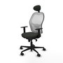 Chaise de Bureau avec Appui-tête Jorquera Piqueras y Crespo 1D036N1 Noir