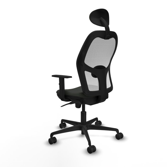 Chaise de Bureau avec Appui-tête Jorquera Piqueras y Crespo 1D036N1 Noir