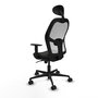 Chaise de Bureau avec Appui-tête Jorquera Piqueras y Crespo 1D036N1 Noir