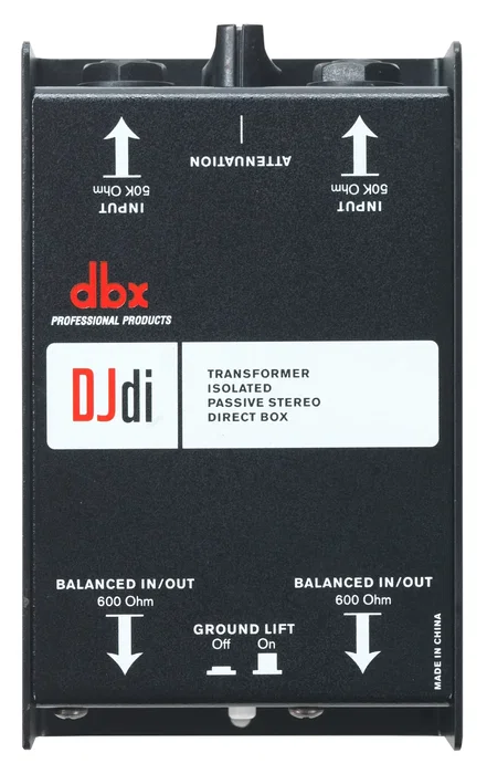 DBX Caja Di Pasiva 2 Canaux – Boîtier de Direct Box Passif pour Audio
