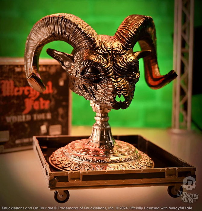 Mercyful Fate statuette Rock Ikonz On Tour caisse de tournée & masque de scène World Tour Mercyful Fate statuette Rock Ikonz On Tour caisse de tournée & masque de scène World Tour