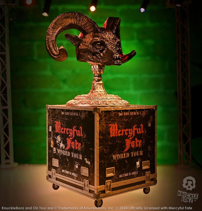 Mercyful Fate statuette Rock Ikonz On Tour caisse de tournée & masque de scène World Tour Mercyful Fate statuette Rock Ikonz On Tour caisse de tournée & masque de scène World Tour