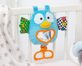 Jouet Bubo d'Apprentissage Parlant pour Bébé, avec Miroir et Sons Éducatifs, Recommandé dès 0 Mois, Fonctionne avec Piles AA