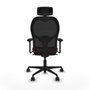 Piqueras y Crespo Chaise de Bureau avec Appui-tête Jorquera 3D036N2 Bordeaux