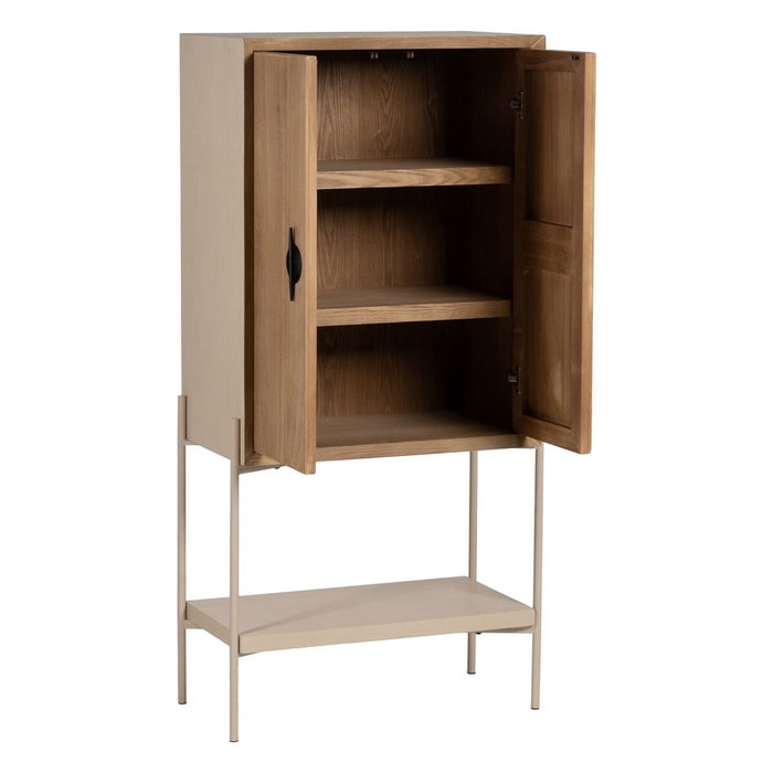 BigBuy Home Buffet AIKO Crème Naturel Fer Bois MDF