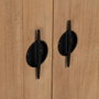 BigBuy Home Buffet AIKO Crème Naturel Fer Bois MDF