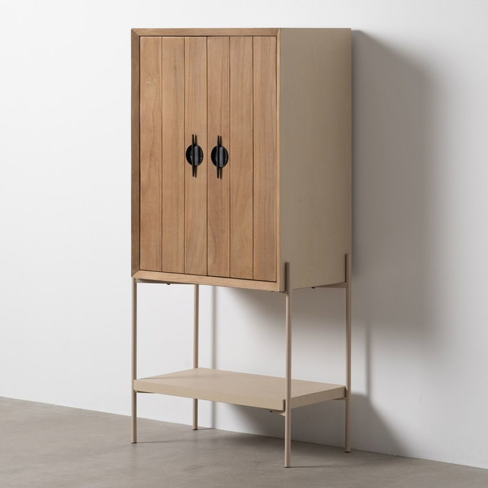 BigBuy Home Buffet AIKO Crème Naturel Fer Bois MDF