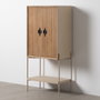 BigBuy Home Buffet AIKO Crème Naturel Fer Bois MDF