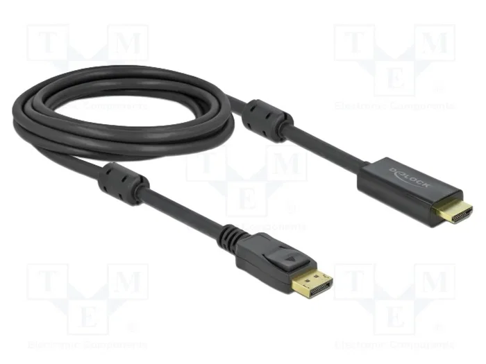 DELOCK Câble DisplayPort vers HDMI 3m DELOCK Câble DisplayPort vers HDMI 3m