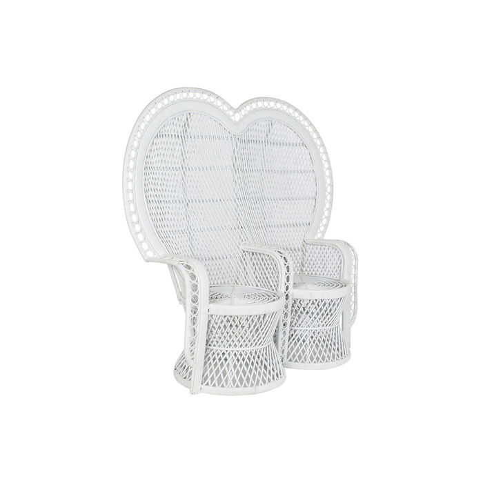 Chaise de jardin DKD Home Decor Blanc 188 x 50 x 140 cm 154 x 70 x 144 cm 15700 x 68 x 145,5 cm Chaise de jardin DKD Home Decor Blanc 188 x 50 x 140 cm 154 x 70 x 144 cm 15700 x 68 x 145,5 cm