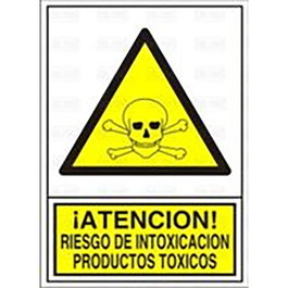 DUVER Signal de danger risque d'intoxication 295x210 mm