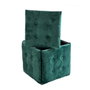 GO GIFT Jeu de tabourets Transformer Vert foncé, 5 unités