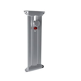 ITALIANA FERRAMENTA Colgador Libra Ch L260-L410 Largo 410mm, Colgador Oculto Regulable para Muebles Pesados