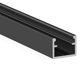 HERRAJES ALK Profilé Aluminium 779.27 Noir 3m pour Embutir et Solapar, Finition Noir Mat