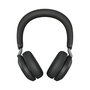 Jabra Evolve2 75 Micro-casque sans fil à réduction de bruit ANC, Bluetooth 30m, 36h batterie, 8 microphones, connexion double, USB-C, pour appels et musique