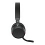 Jabra Evolve2 75 Micro-casque sans fil à réduction de bruit ANC, Bluetooth 30m, 36h batterie, 8 microphones, connexion double, USB-C, pour appels et musique