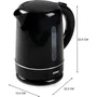 Domo DO9256WK Bouilloire électrique 2200 W 1,7 L Socle 360° Noir