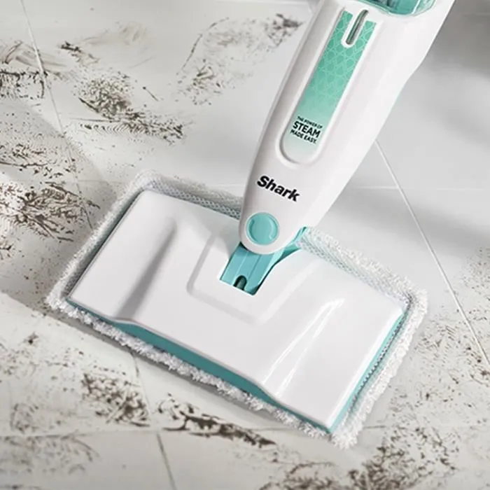 Shark S1000EU - Balai vapeur pour sols durs, Blanc/Vert Shark S1000EU - Balai vapeur pour sols durs, Blanc/Vert