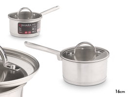KINVARA Cazo pour induction avec couvercle en verre 16 cm