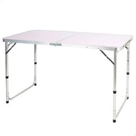 Color Baby Table de Camping Aluminium Pliante 120 x 60 cm Hauteur Ajustable 60-70 cm