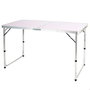 Color Baby Table de Camping Aluminium Pliante 120 x 60 cm Hauteur Ajustable 60-70 cm
