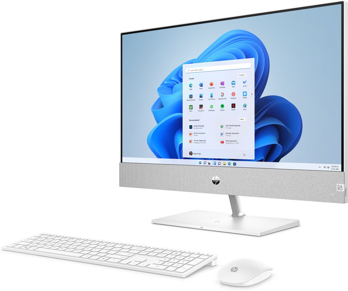 HP Pavilion 24-ca2012ns All-in-One PC Intel Core i5-13400T SSD 1 TB RAM 16 Go Écran 23,8" Full HD Blanc