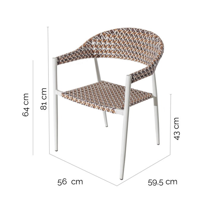 BigBuy Garden Chaise de jardin Nadia Biscuit Aluminium BigBuy Garden Chaise de jardin Nadia Biscuit Aluminium