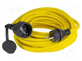 AS SCHWABE Rallonge réseau AT-N07V3V3-F 3G1,5mm² 25m Jaune