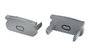 KIMERA-ORRE Profilé aluminium anodisé argent avec diffuseur opale et embouts, 2,02 m