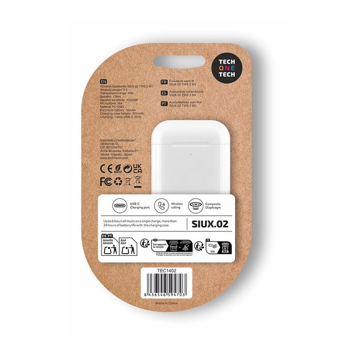 Tech One Tech Siux.02 Blanc Tech One Tech Siux.02 Blanc