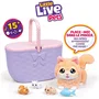 Little Live Pets Mama Surprise Kitty - Peluche Chat Interactif Rose