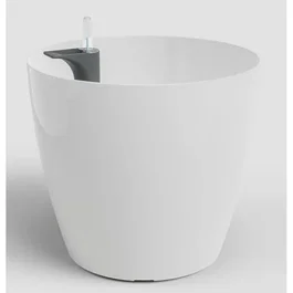 ARTEVASI - Pot de fleurs San Remo SWS 30 BR en plastique blanc pour intérieur et extérieur - Ø30 x H27 cm - 14,5 litres