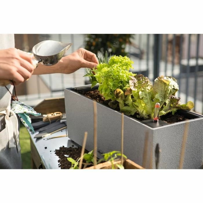 Lechuza Jardinière BALCONERA Stone 50 ALL-IN-ONE Gris