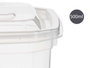 Leknes Boîte de Conservation Rectangulaire 500 ml Plastique Transparent 13 x 12.3 x 6 cm (Set de 24)