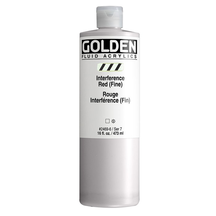 Golden Rouge Interférence Peinture Acrylique Fluide (Fino) 473 ml Golden Rouge Interférence Peinture Acrylique Fluide (Fino) 473 ml